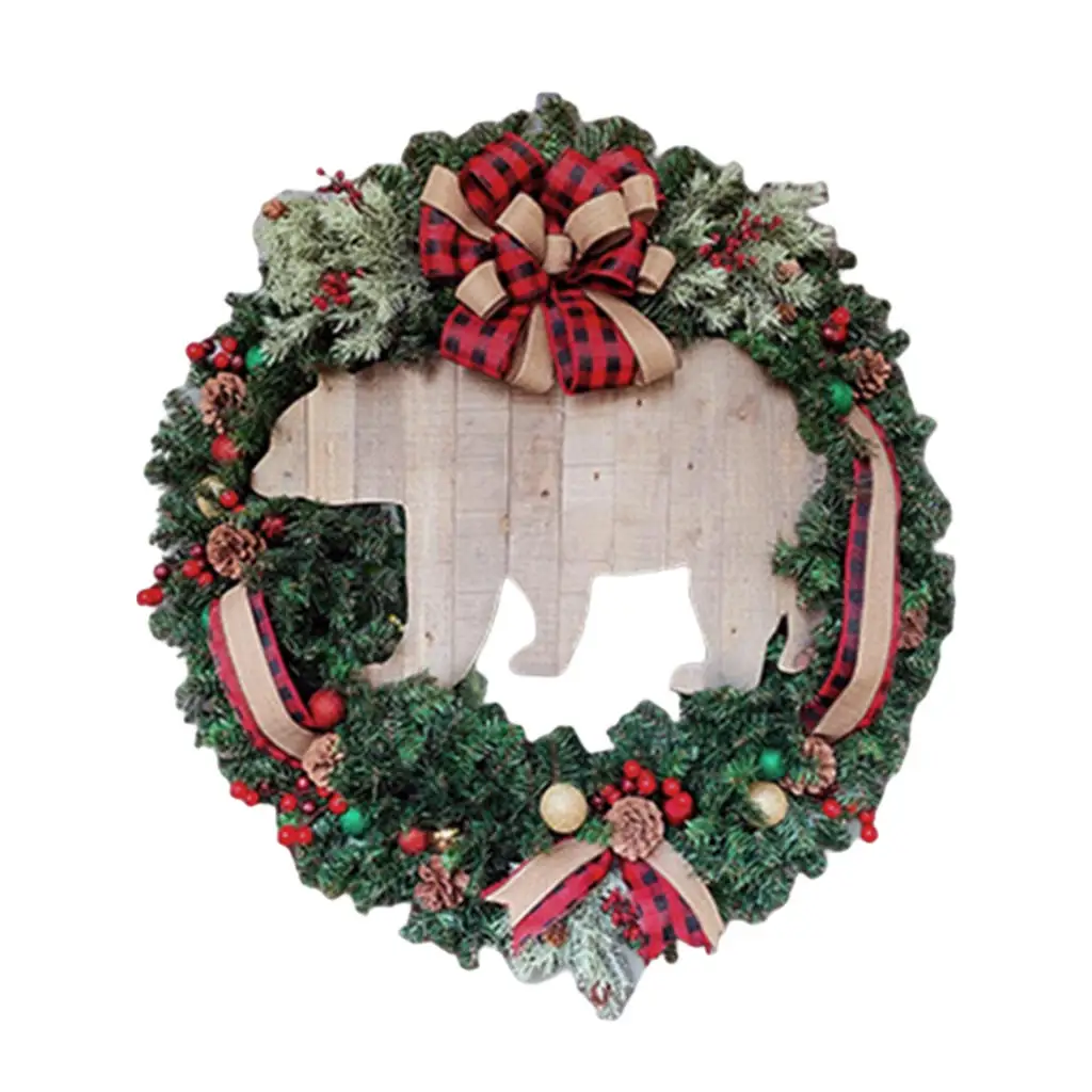 Decorative Christmas Wreath Holiday Wreath for Home Wedding Party Festival Decor Indoor Outdoor Front Door Holiday Gifts