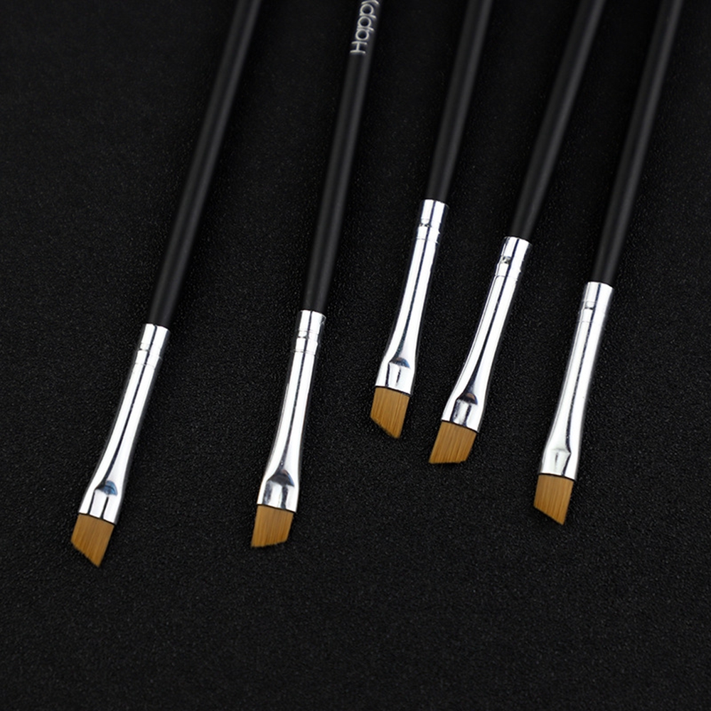 Best of 5Pcs Professional Black Eyebrow Inclined Flat Angled Brush Makeup Tool Wooden Pole Eyeliner Eyeshadow Eye Brow Women Cosmetic Reviews & Tips