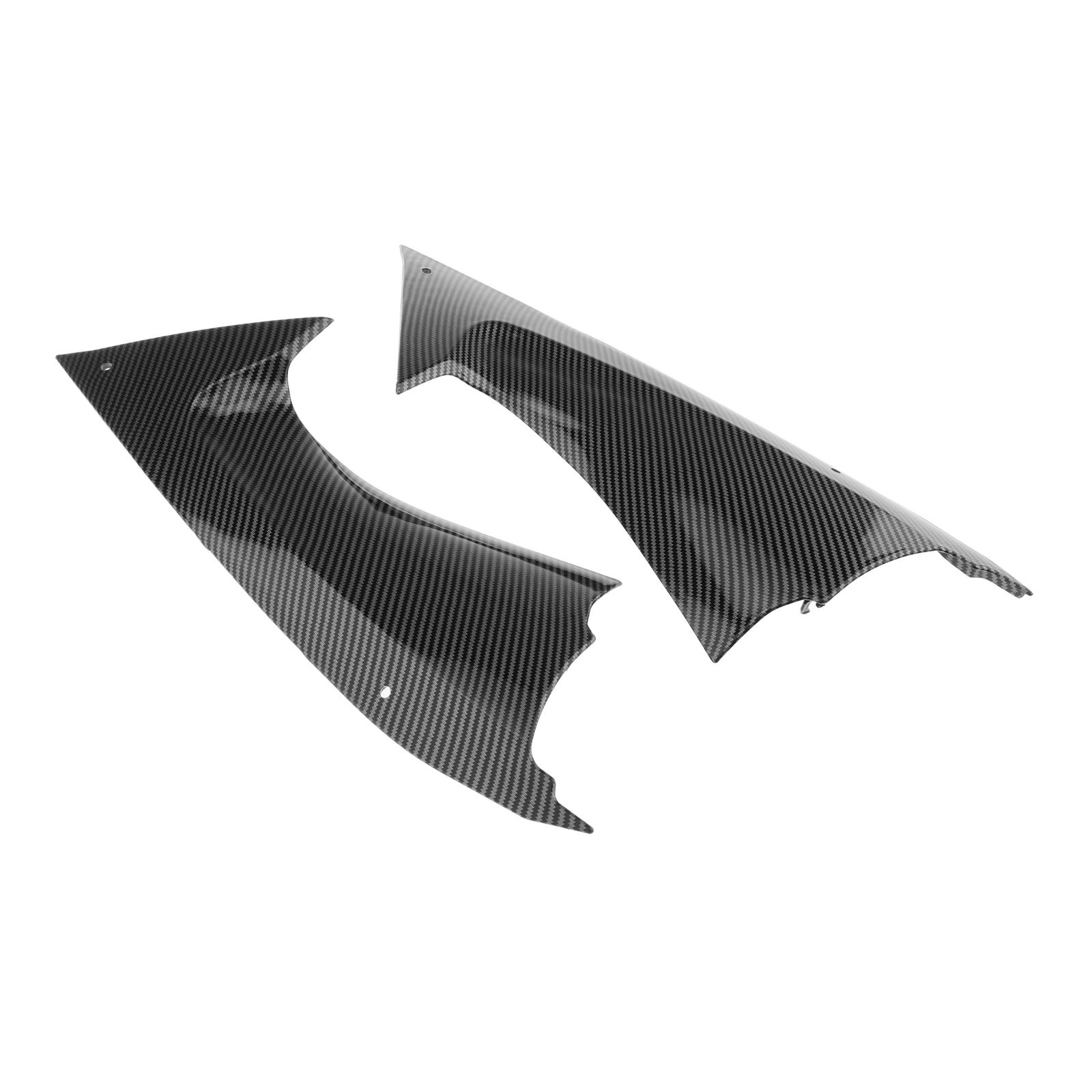 Left & Right ABS Motorcycle Accessories Gas Tank Side Trim Covers Fairing Bodywork Fit Yamaha YZF-R6 R6 2008-2014 Black