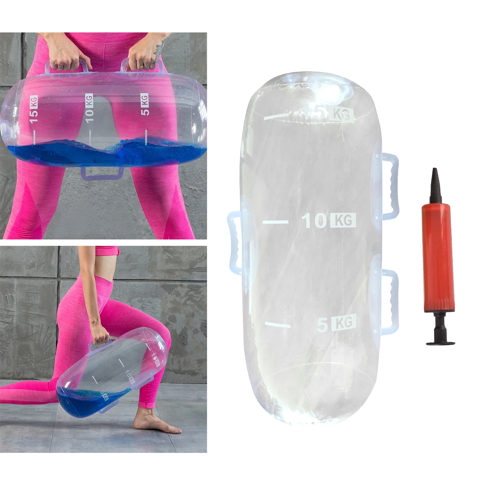 Training Power Bag Portable Stability Fitness Equipment Agility Water Waterbag for Full Body Sandbag Indoors