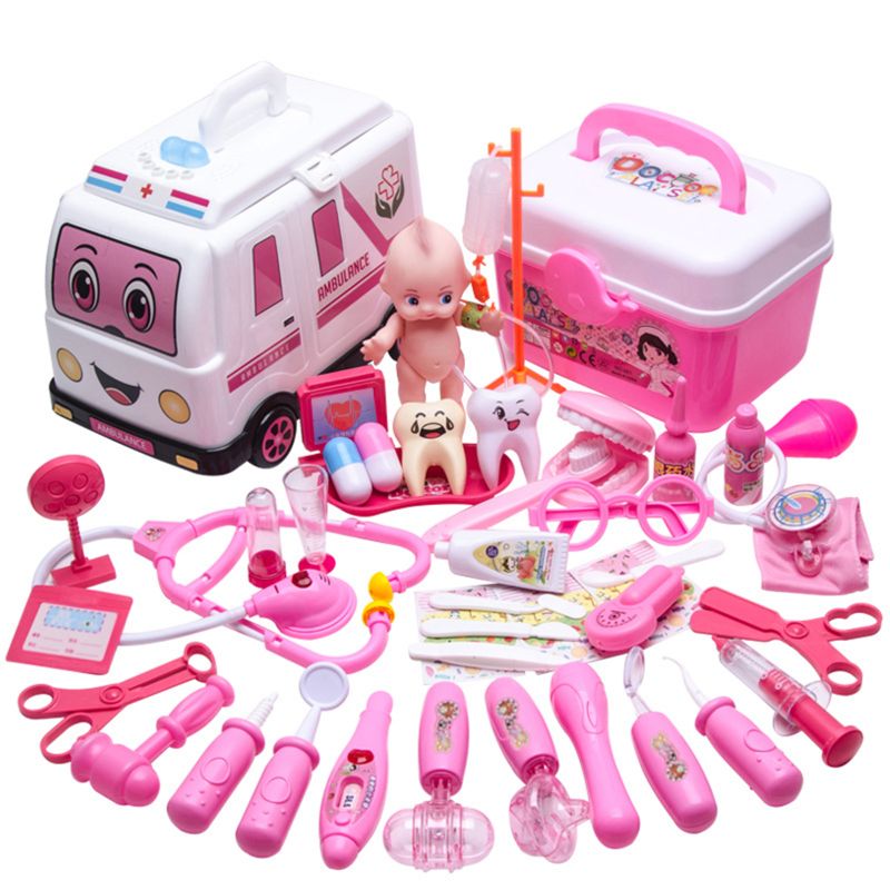 Brinquedo para a Criança do Bebê Meninas Role Play Médico Jogo Medicina Simulação Dentista Tratar Dentes Fingir Jogar Crianças 50le 35 - 45 Pçs 1 fingir jogar brinquedo para a criança do bebê crianças