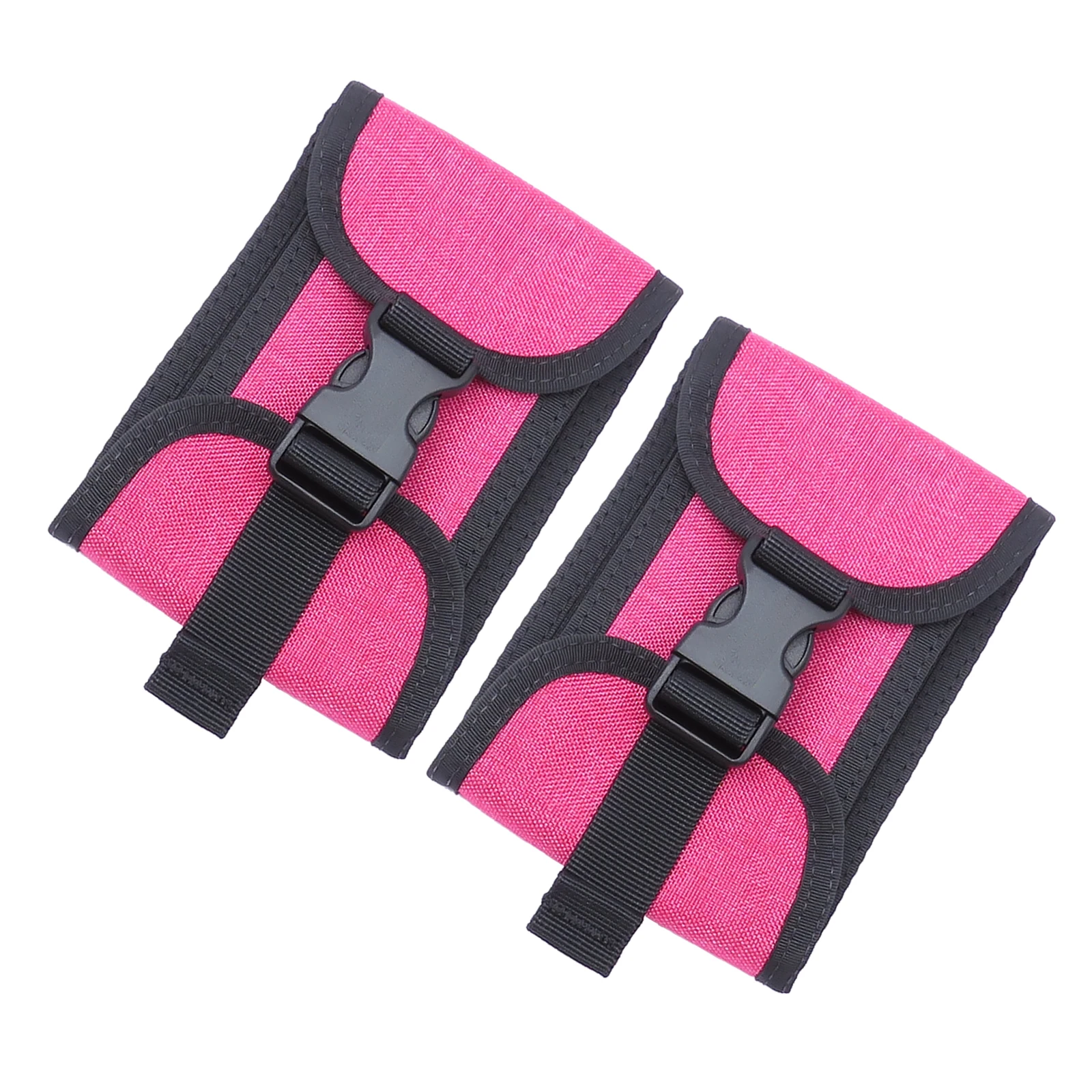 2pcs Scuba Diving Weight Pockets Harness Empty Snorkeling Backplate Donut Weight Belt Pouch w/ 2kg 5lbs Quick Release Buckle