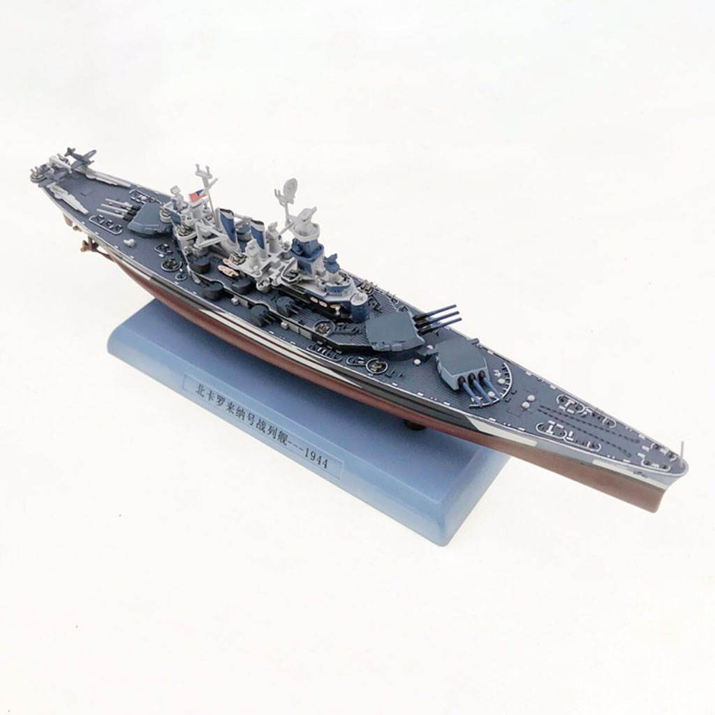Simulation 1: 1000 Warship Model USS North Carolina (BB-55) Watercraft Model Finished Submarine Home Decor for Man Boy Souvenir