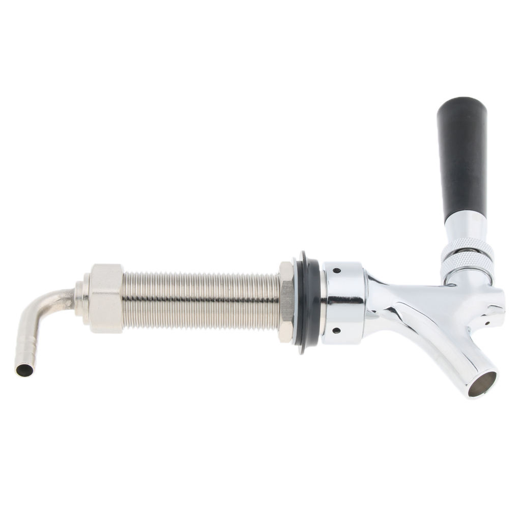 Chrome Draft Beer Faucet with long shank Combo Kit Kegerator Tap 95mm