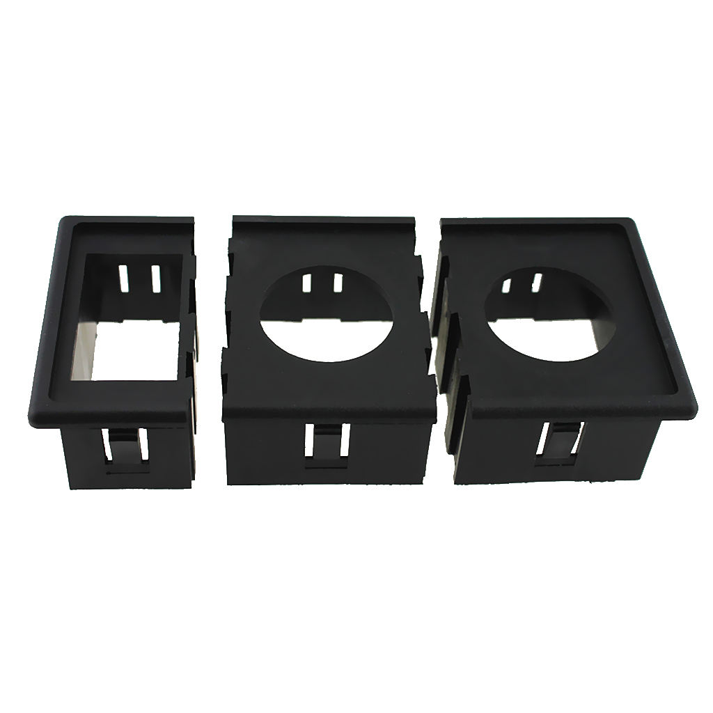 1 Switch Panel Mount + 2 Round Socket Housing for Marine Car Boat Repair