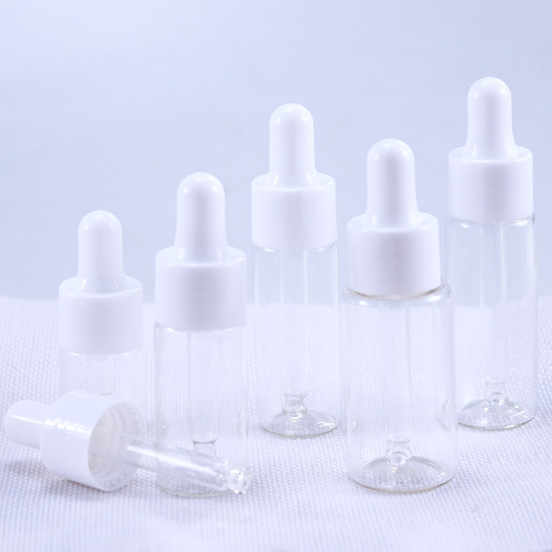 Best of 50pcs / lot 5ml 10ml 15ml 20ml Clear Glass Dropper Bottle Jars Vials With Pipette For Cosmetic Perfume Essential Oil Bottles Reviews & Tips