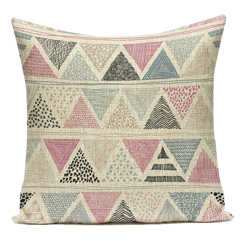 Bohemian Geometry Dekorative Kissen Fall Polyester Sofa Hause Geometrische Kissenbezug für Sofa Hause Wohnzimmer – Detail 7