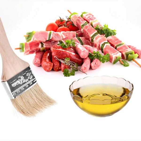 2pcs Pastry Brushes Set with Boar Bristles and Hardwood Handles, Grill BBQ Sauce