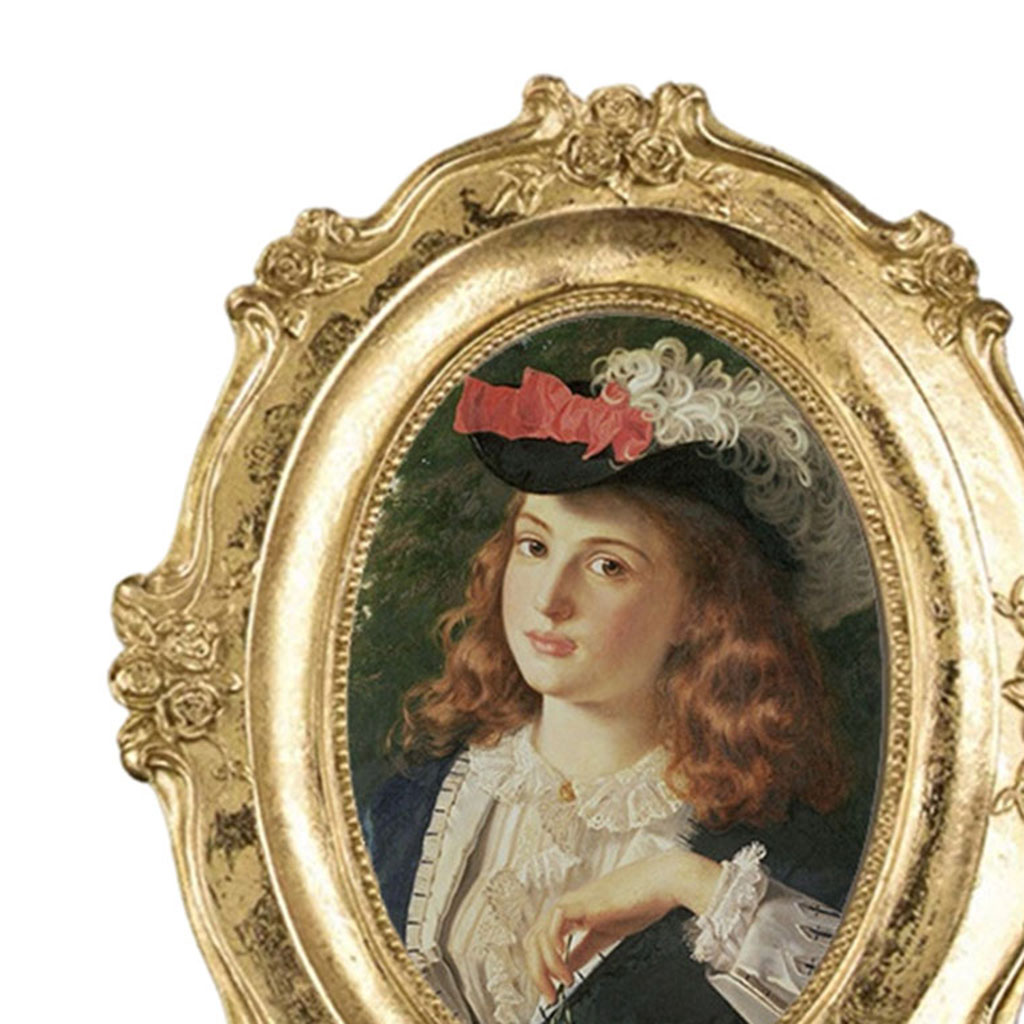 Photo Frame Decorative Ornament Decoration Gold Classic Holder for Living Room Home Decor Bedroom Bathroom Movie Theater