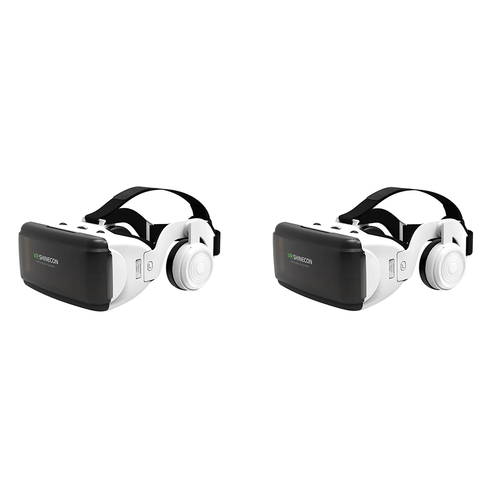 2Pcs VR Virtual Reality Headset Movie Game Glasses For 4.7-6.53` Phone