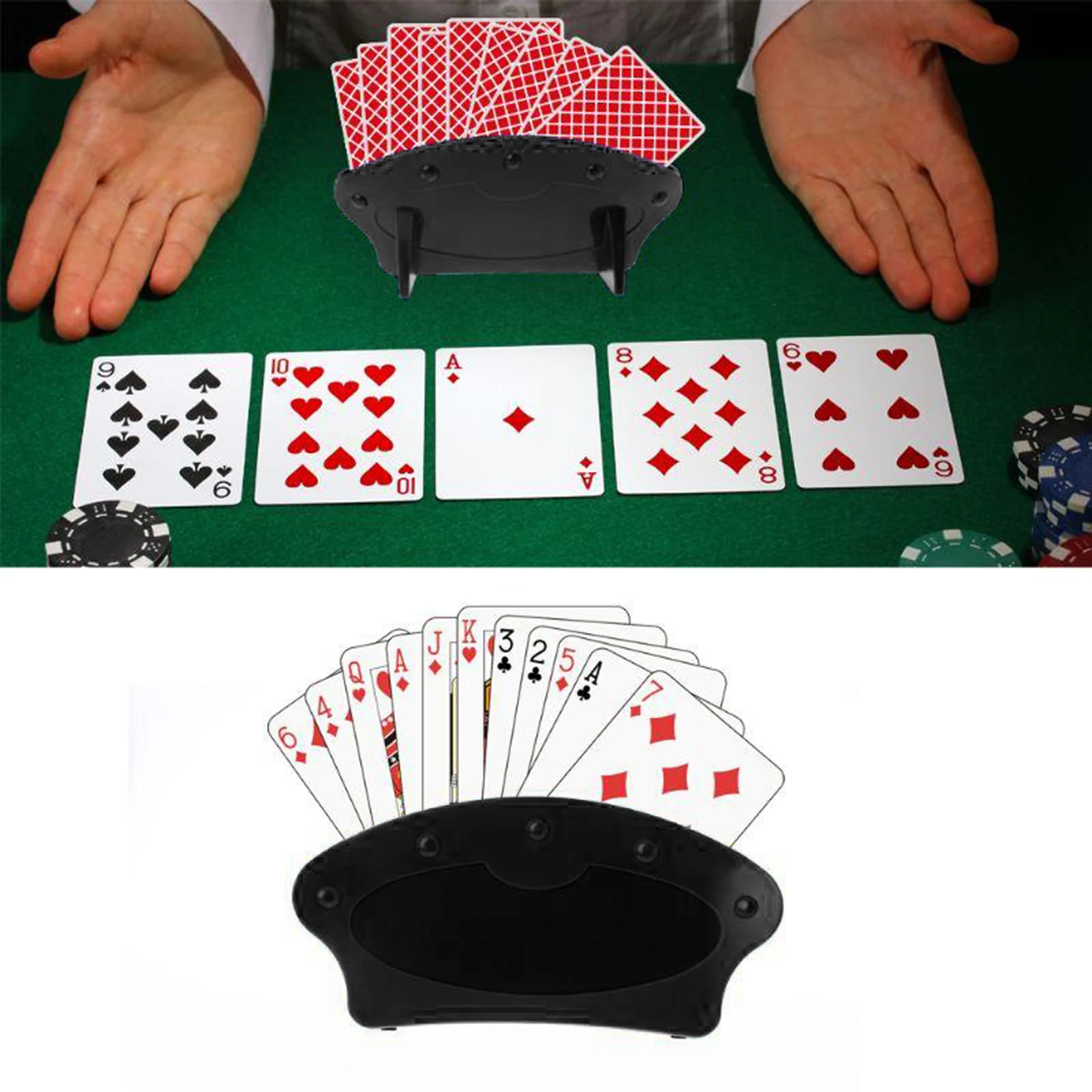 Hands Free Plastic Playing Card Holders Stand Clip bridge card Poker Seat
