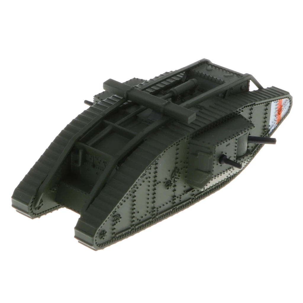 British Battle Tank MK. IV Male, 1:100 Scale Alloy Diecast Tank Model Toy Collectibles Gift for Kids