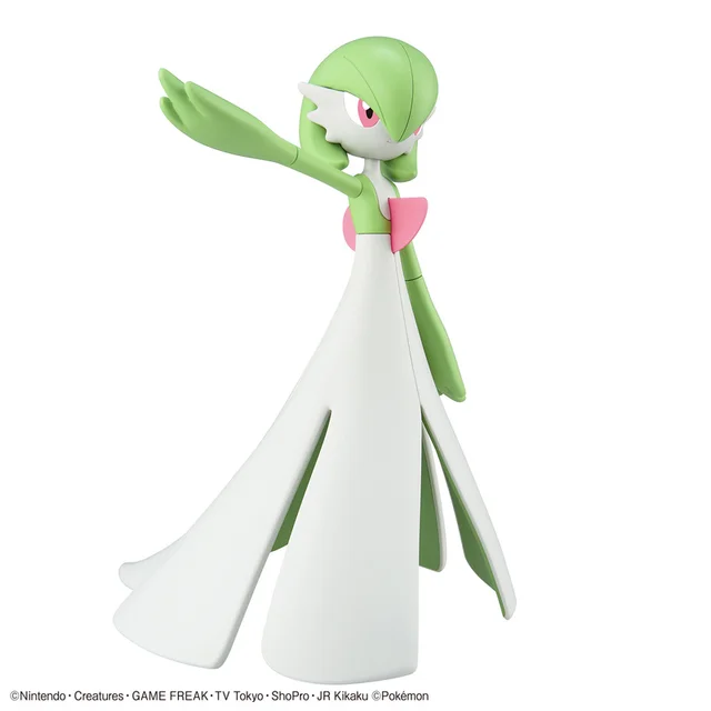 mori hayaki, gardevoir, mega gardevoir, creatures (company), game freak,  nintendo, pokemon, highres, 2girls, alternate color, arms up, artist name,  back, backless dress, backless outfit, black dress, black gloves, blue  background, blue hair