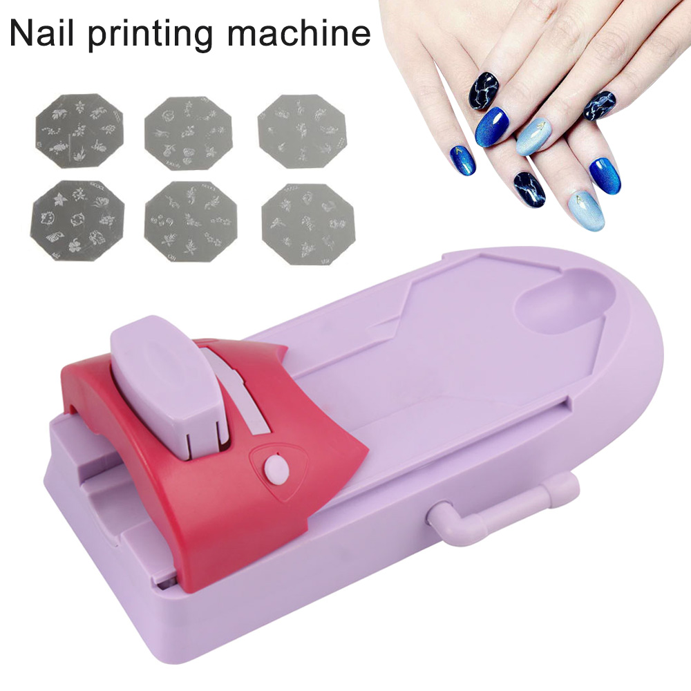 Conjunto de Impressora de Arte do Prego Faça Você Mesmo Padrão Máquina Impressão Stamper Manicure Ferramentas Thrk889 3 Equipamento de unhas artísticas
