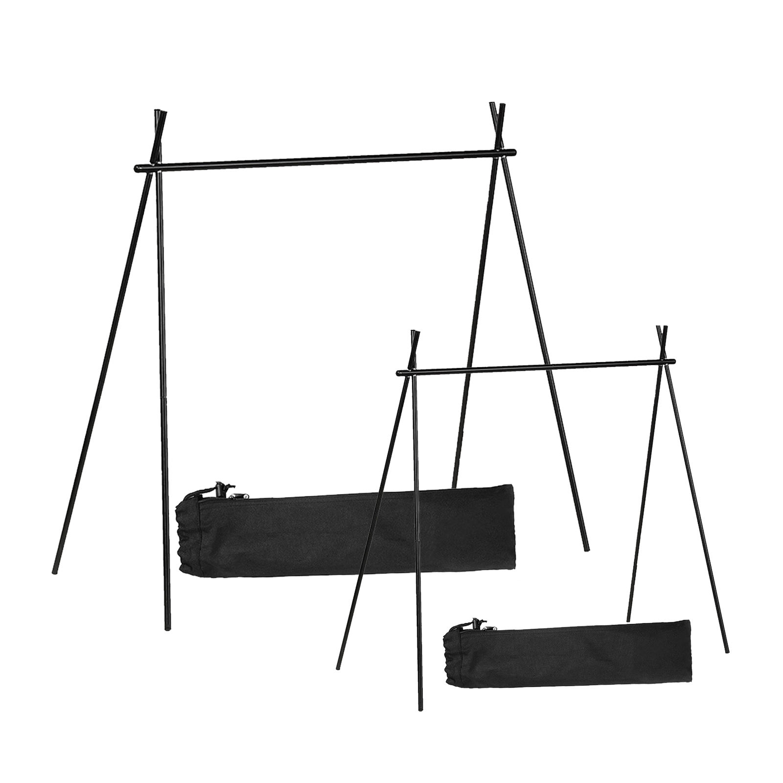 Foldable Camping Trailer Tool Organizer with Storage Bag Tripod Stand for Garden Travel
