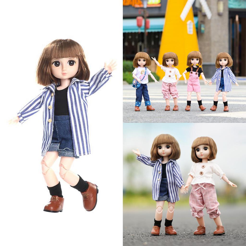 14.2 Inch Flexible BJD Girl Doll Fashion Toy For Girls Gift & Accessories