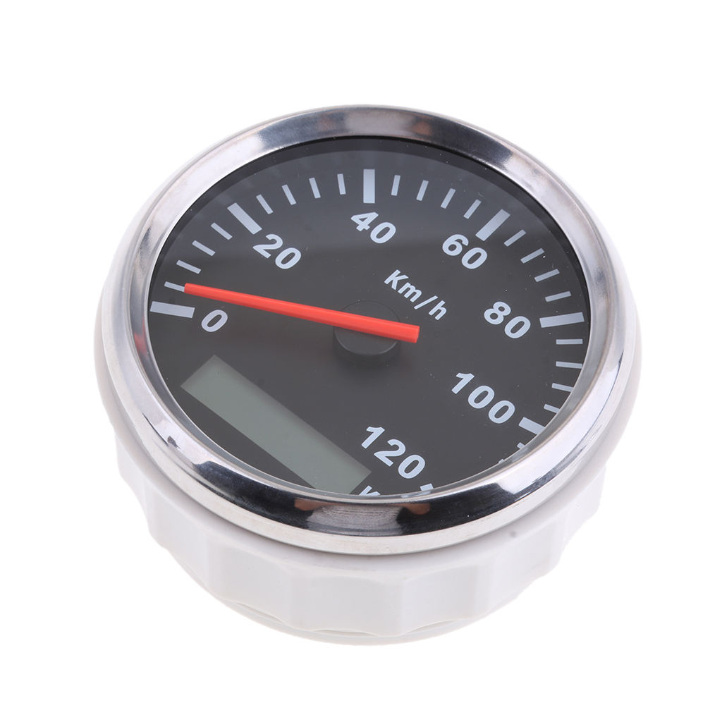 85mm 0-120km / H IP67 GPS Speedometer Gauge Accessory for Boat Marine Truck Automobile