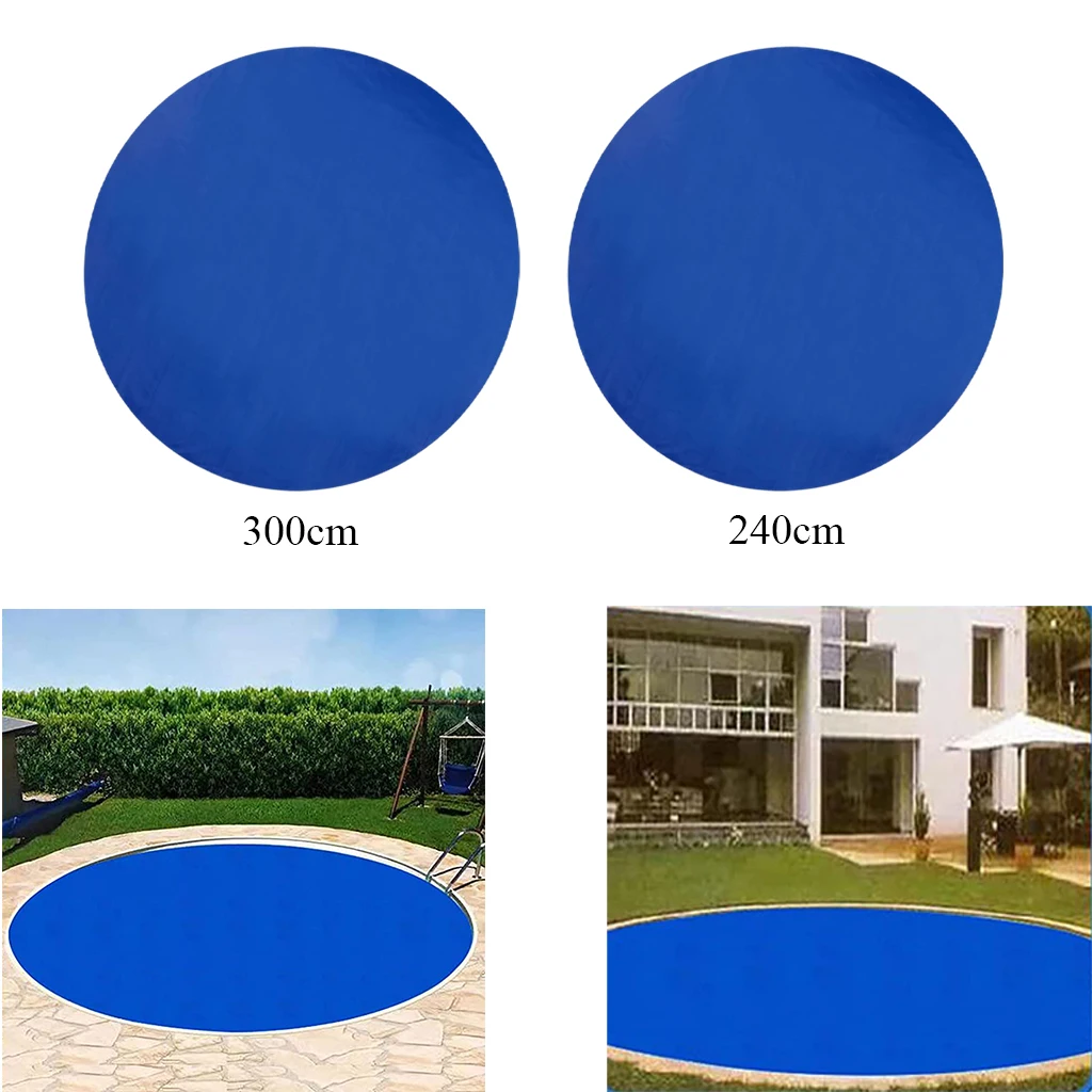 Outdoor Swimming Pool Winter Cover Awning Round Family Pool Cover Protector Waterproof Tarp Lip Cover Dustproof Protector