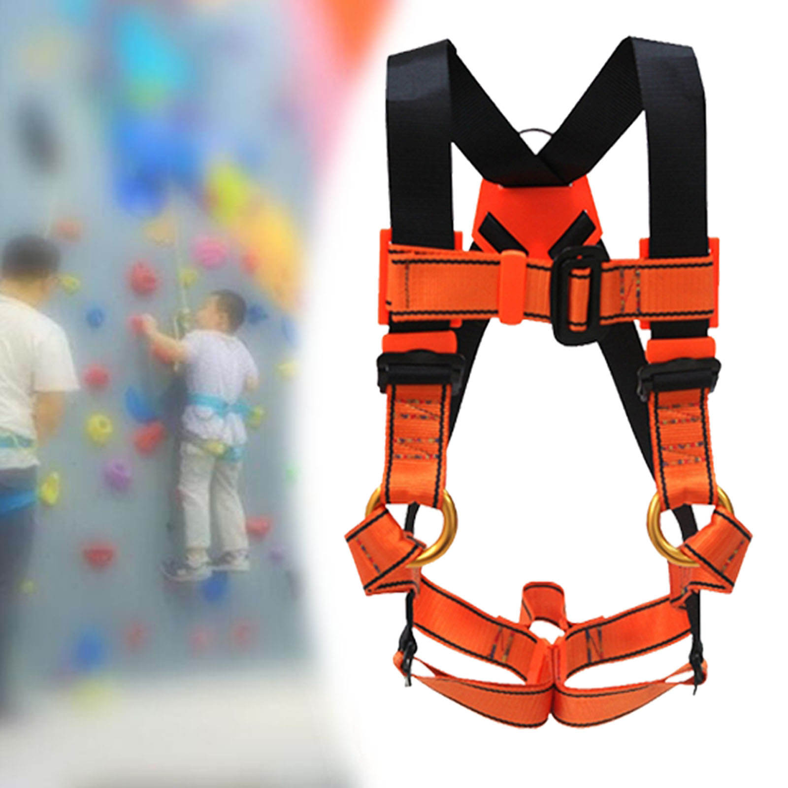 Rock Climbing Safety Harnes, Full Body Harness Belt for Mountaineering/Rappelling/Tree Climbing Equipment Accessories