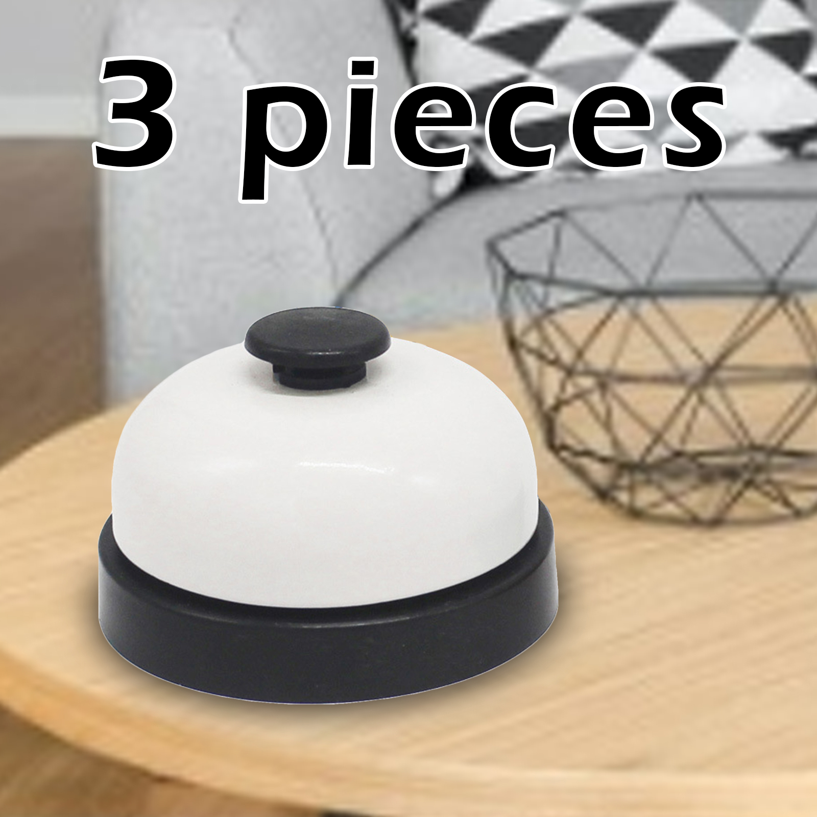 Classic Compact Metal Restaurant Service Bell Desk School Counter Bar Dinner Pet Training Call Bell No-Slip