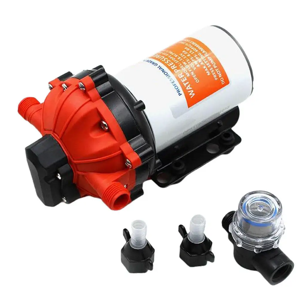 24V High Pressure Diaphragm Self Priming Pump Caravan/Boat/RV Water Pump Self Priming Replacement