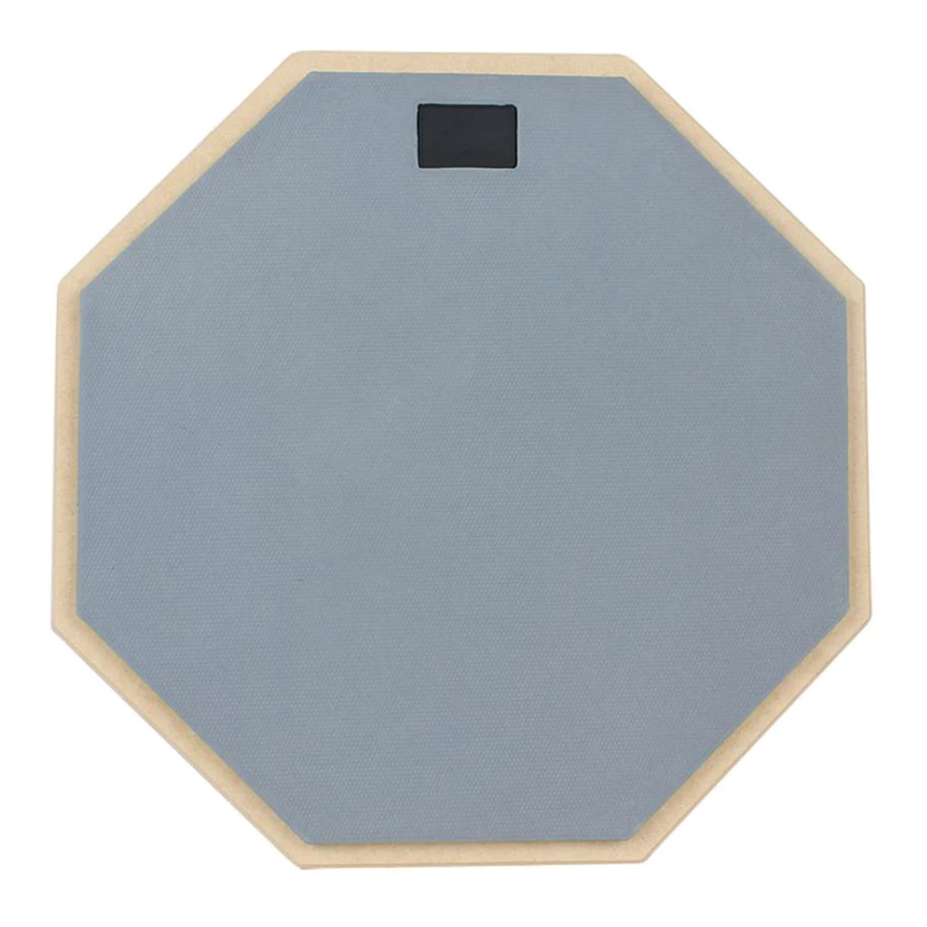 Durable Rubber Wooden Dumb Drums Double Sided Silent Practice Pad Dia. 32cm