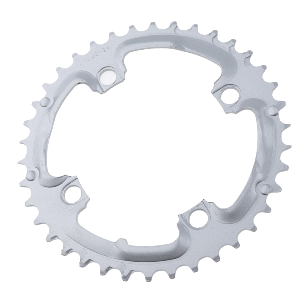 Cycling 38T Chainring Narrow Wide Chain  With 4 Bolts For BMX Bike 104mm Silver