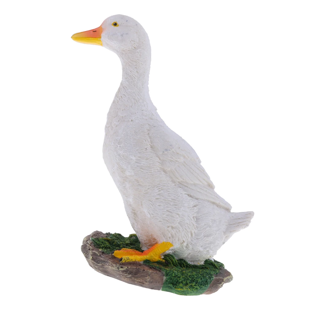 1x Duck Statue Resin Decorations  for Garden Lawn Gifts Crafts