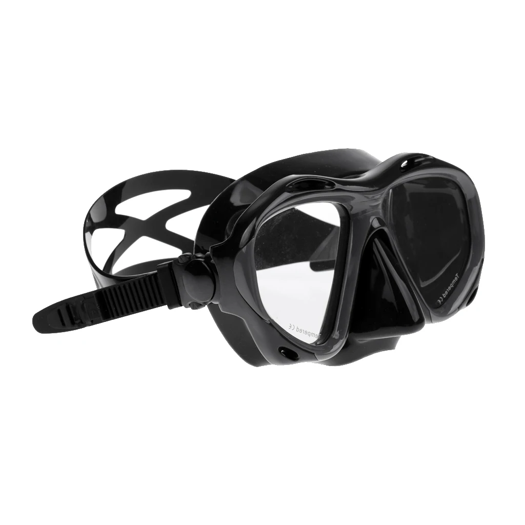 Adjustable Silicone Scuba Diving Swimming Snorkeling Mask Anti-Fog Goggles Tempered Glass Lens Underwater Equipment