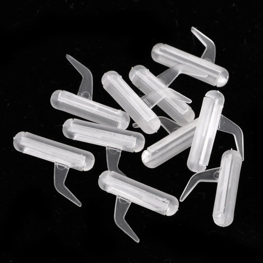 10pcs Tube Quick Change Rig Clips Connector Carp Fishing Tackle Accessories