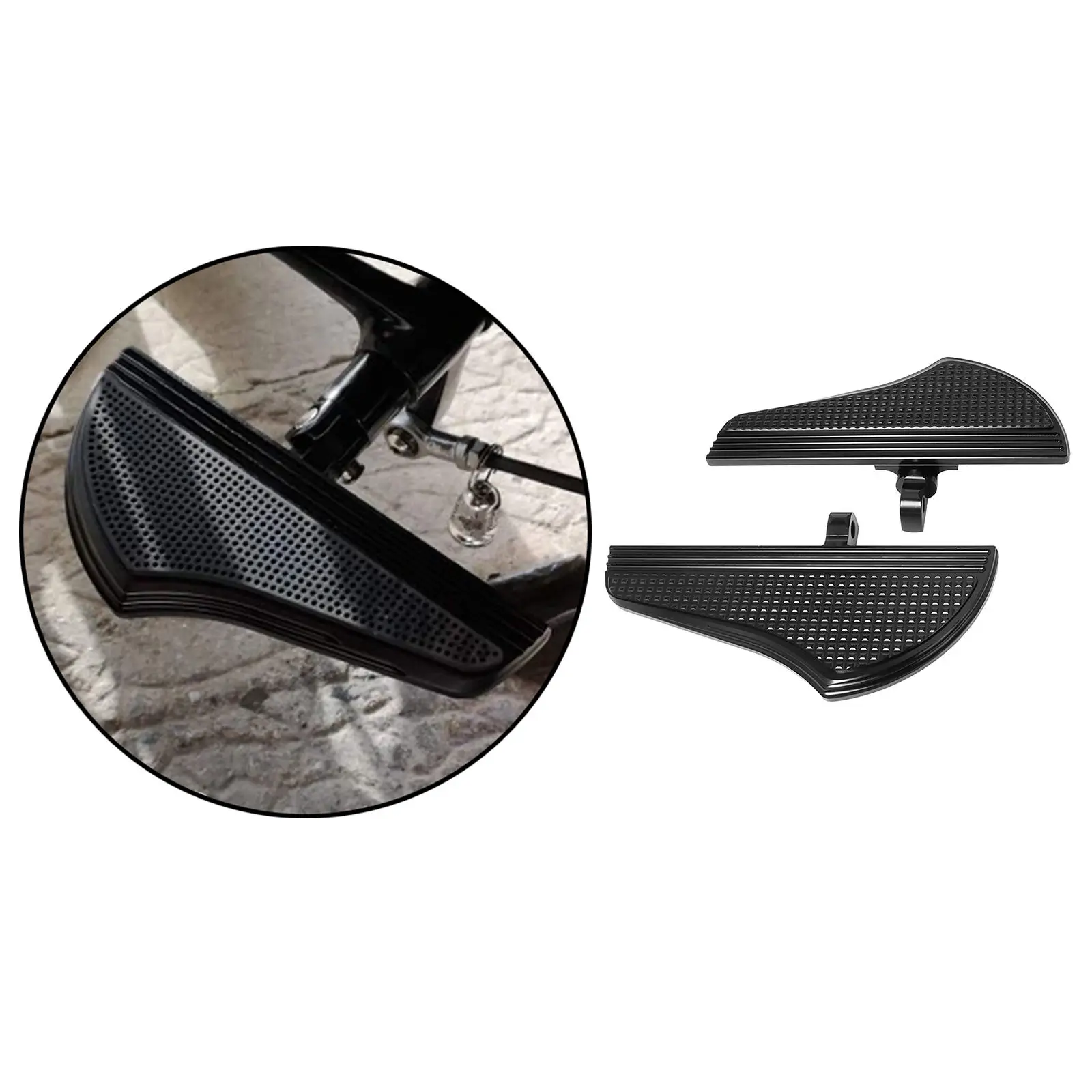 2pcs Motorcycles Passenger Rear Footboard Mount Footboard Foot Rest  Accessories for Harley XL for Touring Models