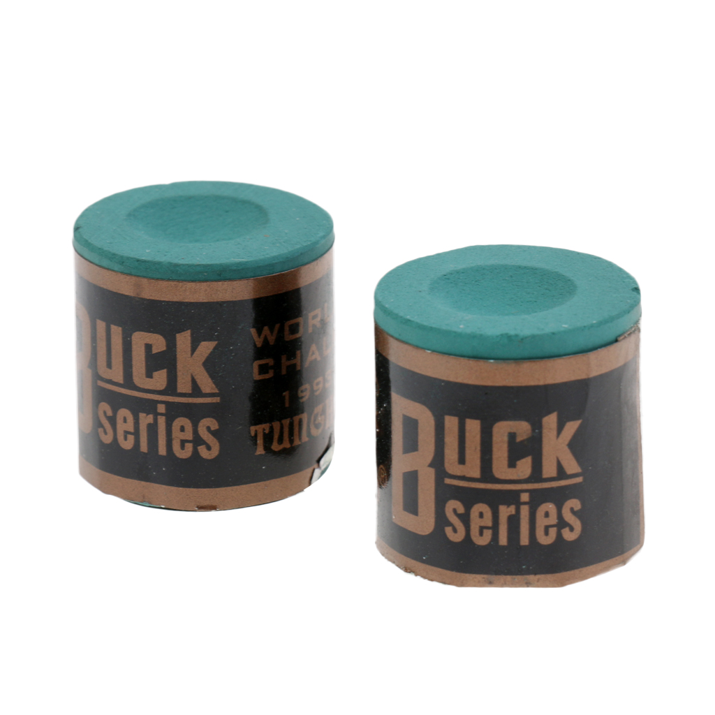2 Blocks Per Box Premium Snooker Pool Cue Tip Table Billiard Chalk Green Red