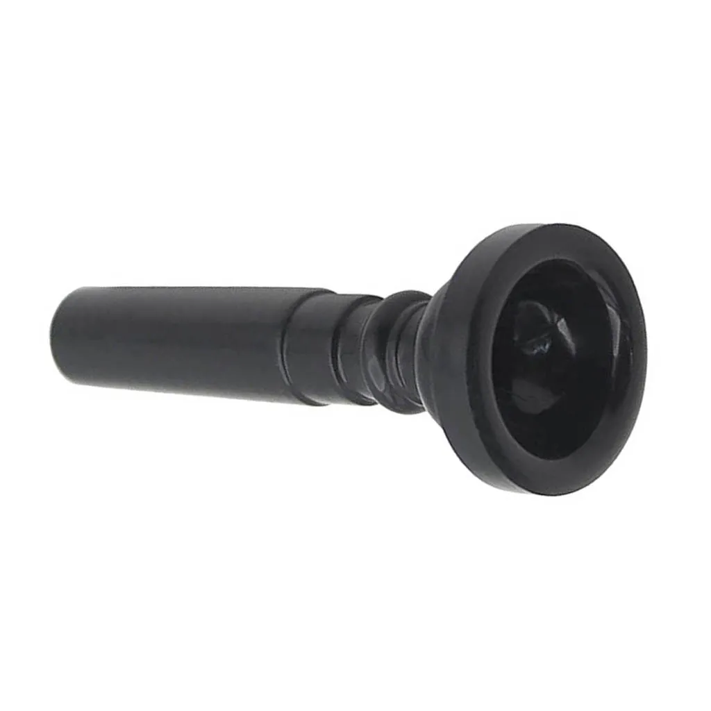 ABS Plastic Trumpet Mouthpiece for Brass Woodwind Instrument Parts Black