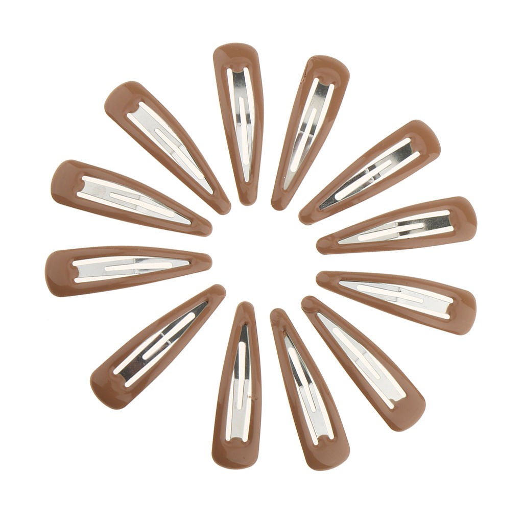 12 Pieces Acrylic Clips Clamps for Hair Decoration Hair Styling DIY Design Skin Color