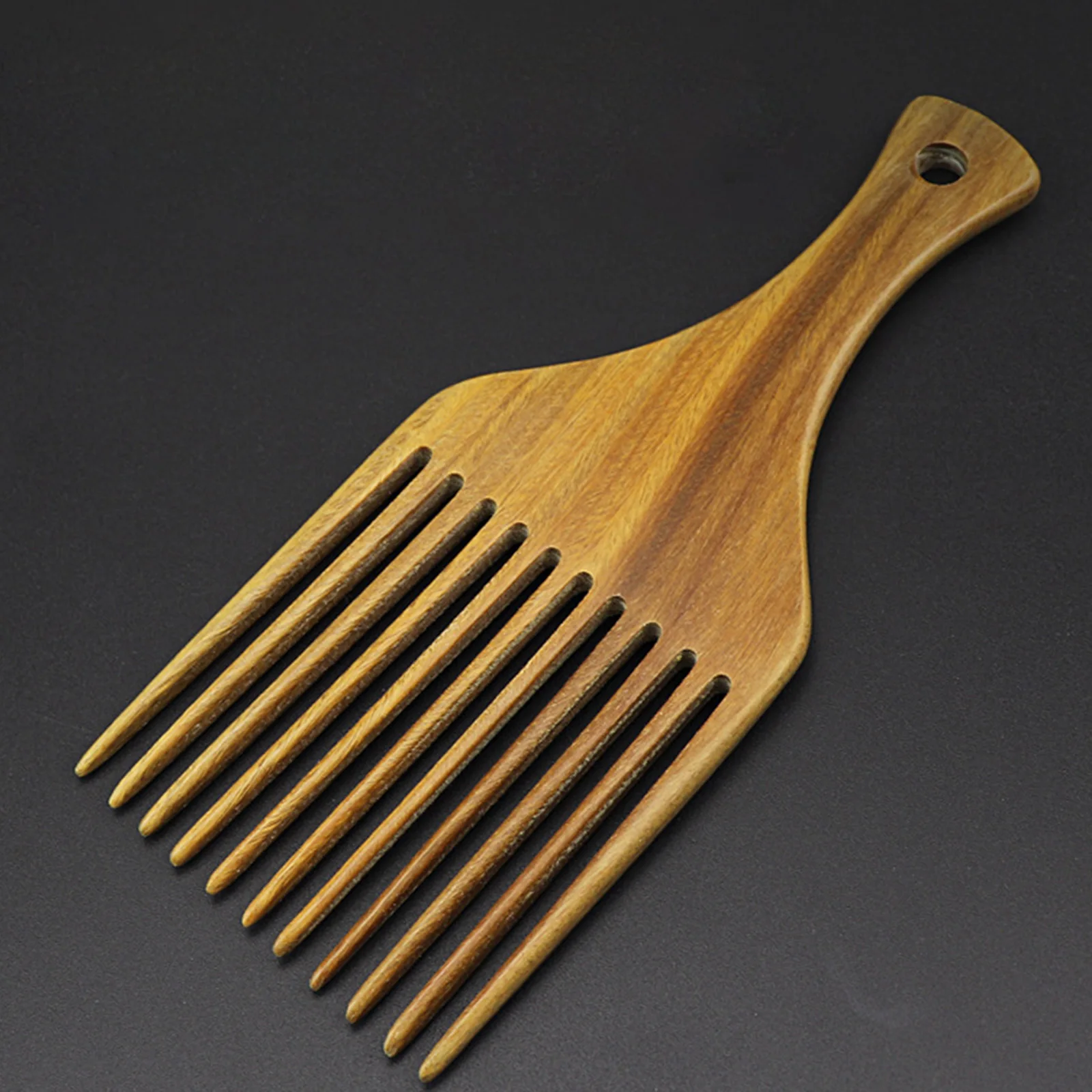 Wooden Afro Pick Comb Brush Hairdressing Tool for Hair Pick Sandalwood