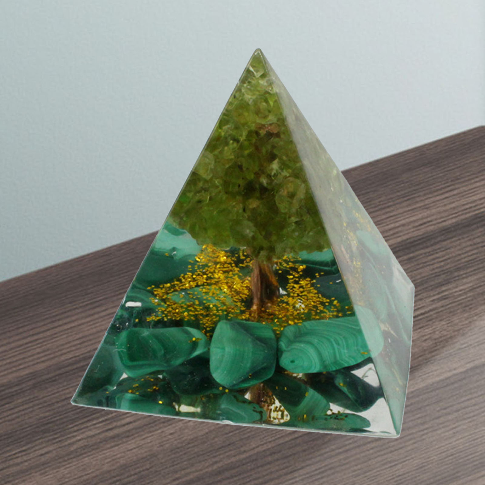 Crystal Pyramid Kit EMF Protection Natural Gemstone Figurine Jewelry DIY