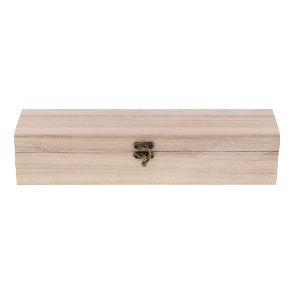 Handmade Long Wooden Box Natural Wood Box Storage-Rectangular Wood Boxes for