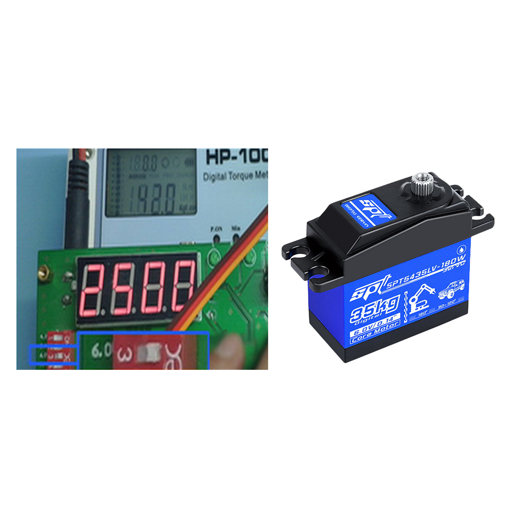 SPT5435LV-180W 35KG Digital Servo 90 Degree for 1:10 1: 8 Tracked Vehicles