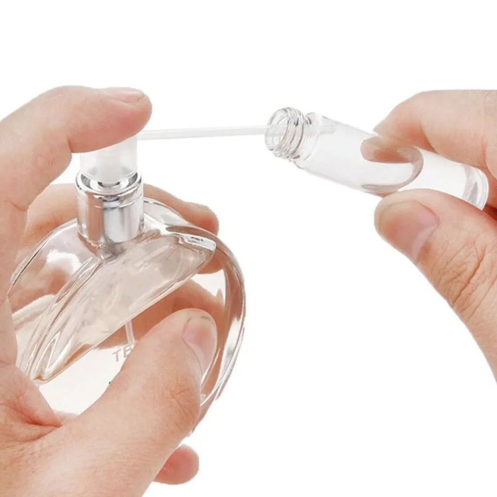10 Pieces Mini Perfume Refill Pump Dispenser for Travel Refillable Spray Bottle