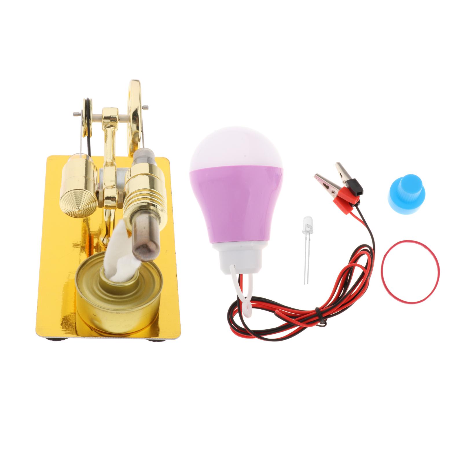 Mini Stirling Engine Motor Model Physics Experiment Kids Experimental Toy