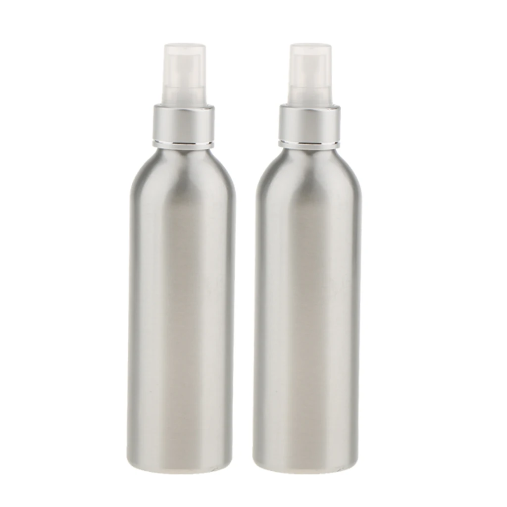 Perfume Aftershave Oil Sprayer Bottle 250ml/8.8 Oz Travel Refillable Aluminum Pack of 2