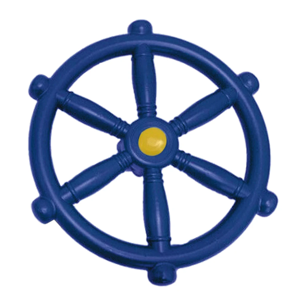 Portable 18.81inch Pirate Ship Wheel for Swing Set Backyard Amusement Park