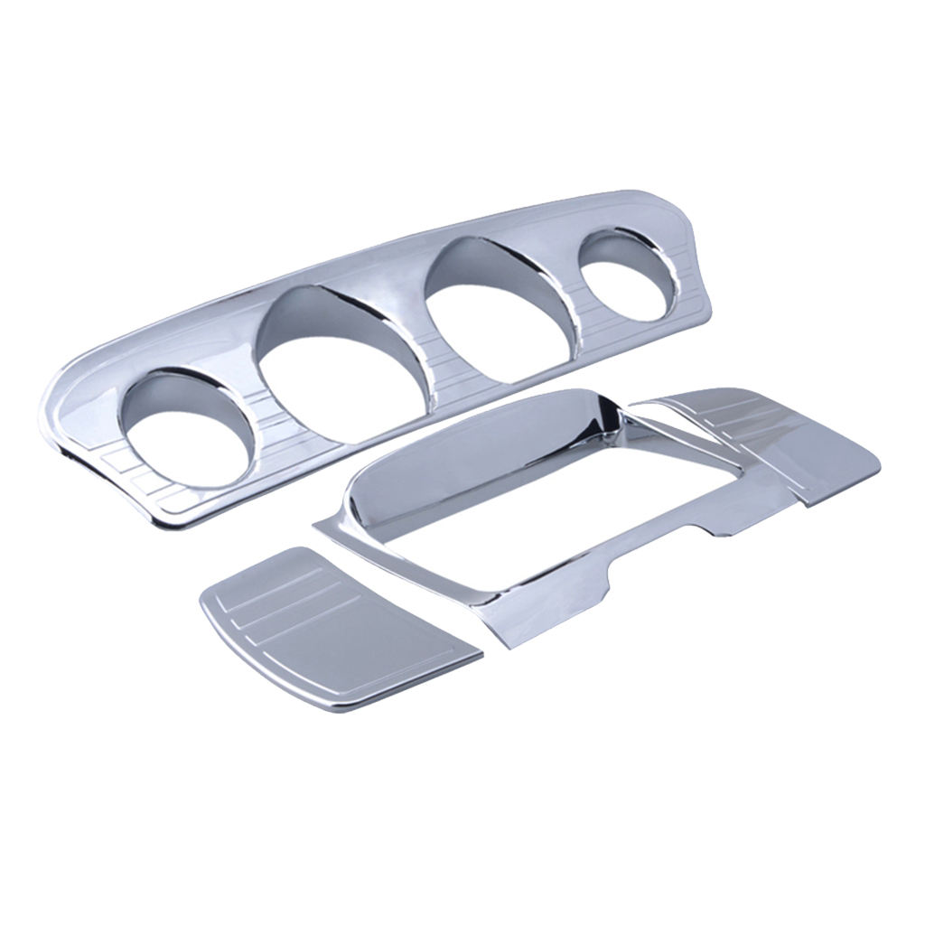 Tri Line Gauge Stereo Accent Trim Cover for Harley Electra Street Tri Glide 14-18