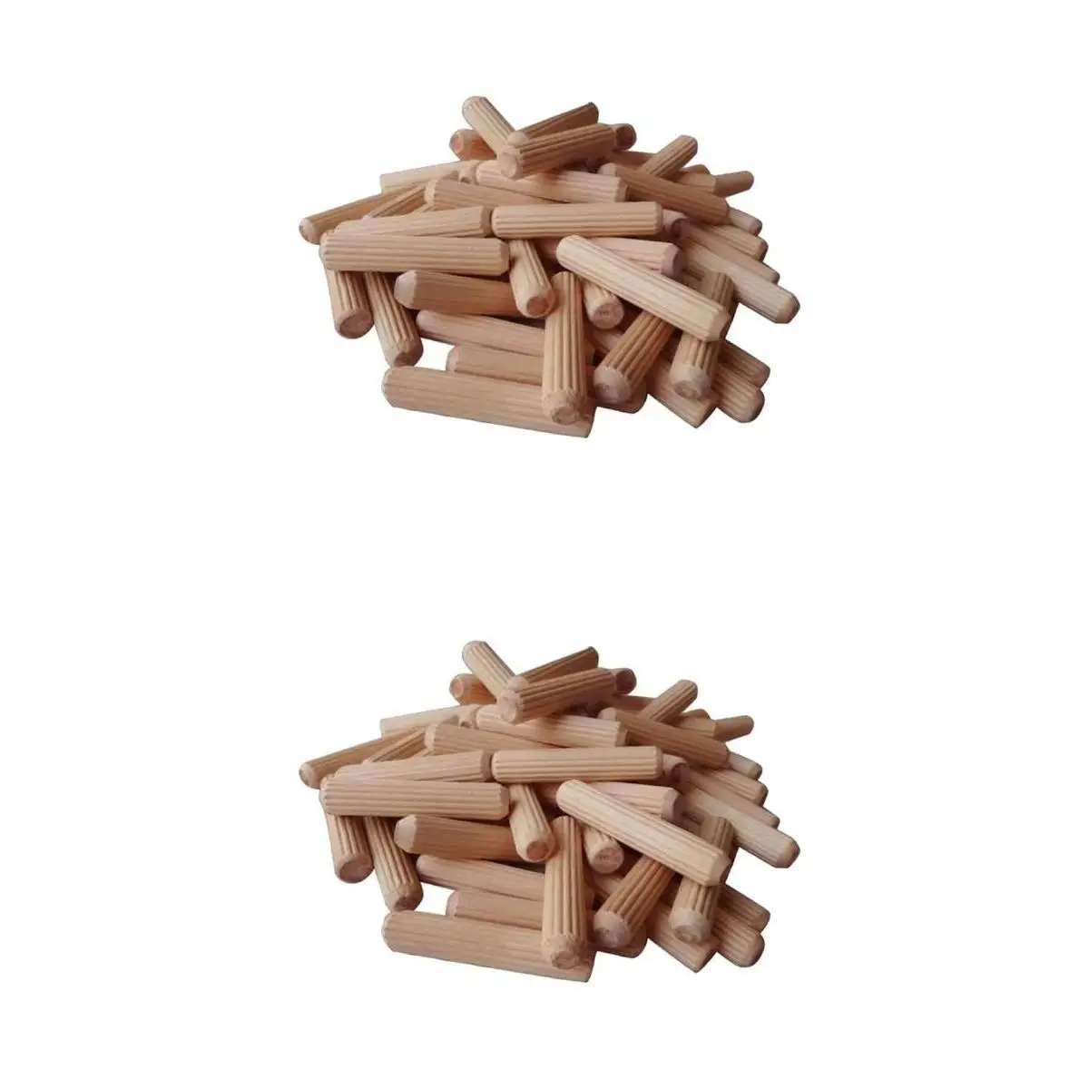 200x Wood Dowel Pins 10mm x 40mm Hardwood Fluted Grooved Plug Woodwork/Joinery 