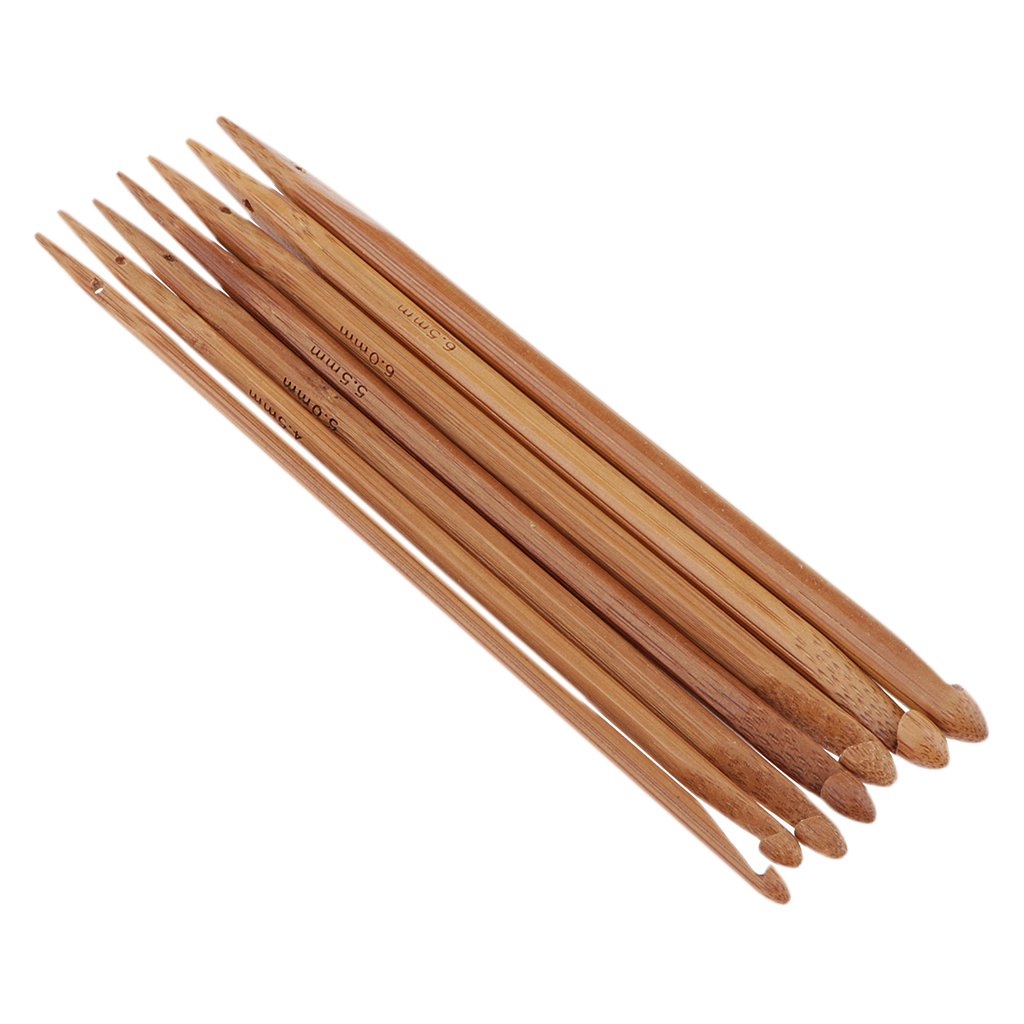 7 PCS Bamboo Knitting Needles Double Pointed Set (4.0mm To 7.0mm)