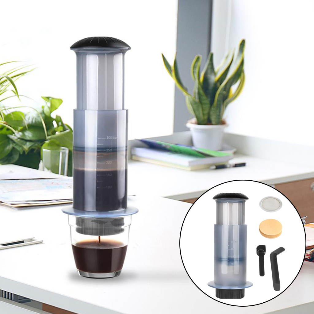 Stainless Steel Portable Mini Press Coffee Maker Machine for Home Travel