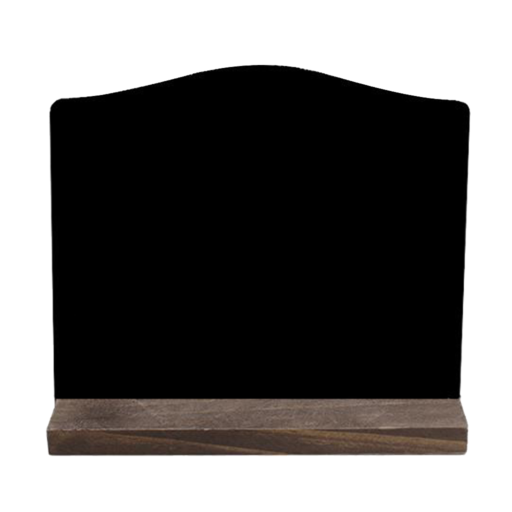 4 x Wooden Mini Blackboard Chalkboard Message Sign Chalk Board Memo Reminder Tags Supporter Stands Base