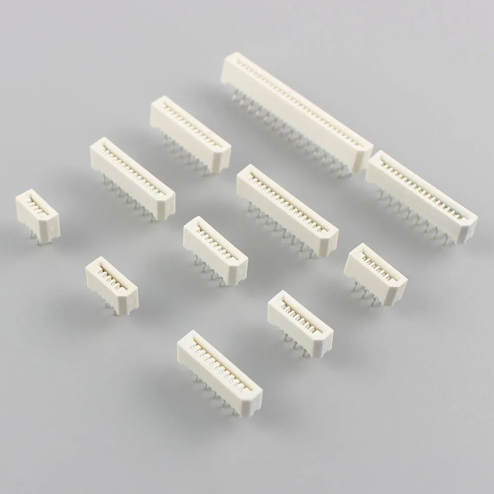 10Pcs FPC FFC 1mm 1.0mm Pitch 14 Pin Dual Contact Straight Ribbon Flat Connector 