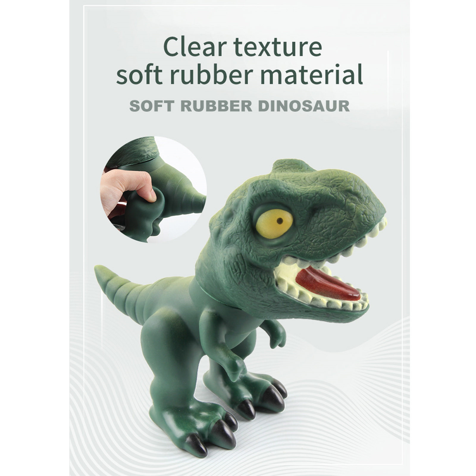 Modelo de Dinossauro de Borracha Brinquedos do Dinossauro dos Desenhos Animados da Primeira Bonito Macia Realista Rotativo Infância Educação Cognitiva Montessori Brinquedo 3d 11 High Quality Brinquedos e hobbies