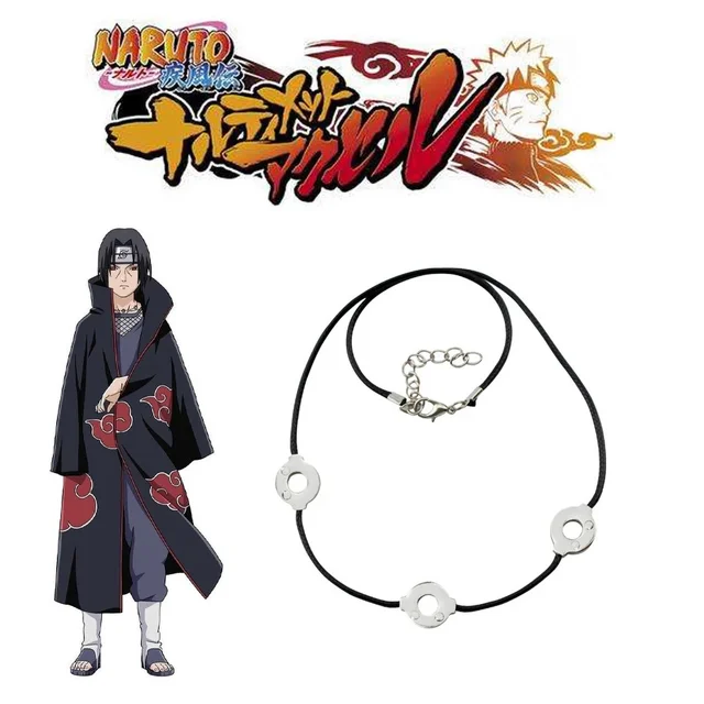 Anime Naruto akatsuki Cosplay Necklace Uchiha Sasuke Gaara prop Accessories  Village of Kino Hagakure Sign Jewelry